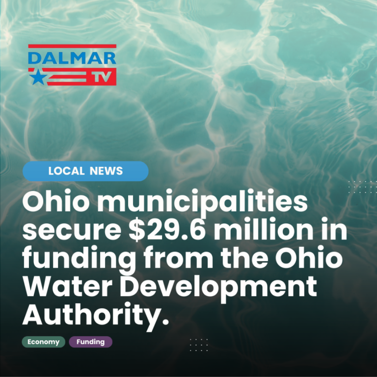 Ohio municipalities secure $29.6 million in funding from the Ohio Water Development Authority.