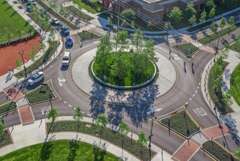 New Albany Roundabout at Main and Market Streets to Close This Weekend for Gas Line Maintenance