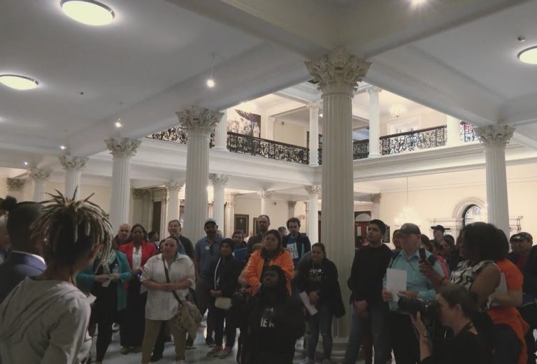 Veterans Rally at Ohio Statehouse Against VA Job Cuts and Federal Budget Cuts