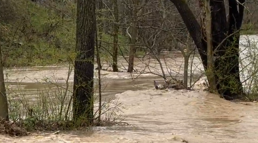 One Rescued as Flash Floods Shut Down Roads Across Licking County, Ohio