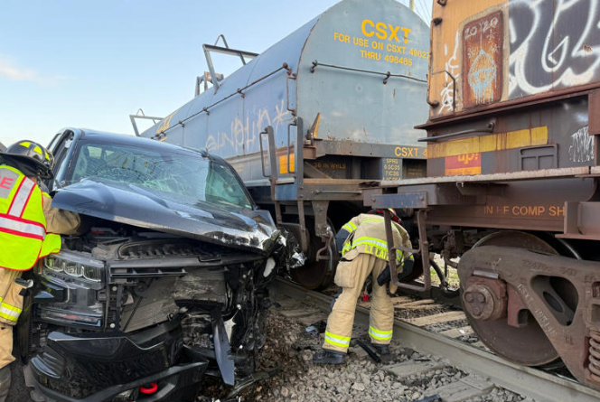 Hilliard Railroad Crossing Reopens After Collision Between Pickup Truck and Train