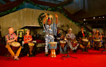 Kwanzaa celebration at King Arts Complex in Columbus featuring African drumming and cultural performances