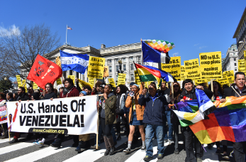 Columbus Residents Protest U.S. Action in Venezuela