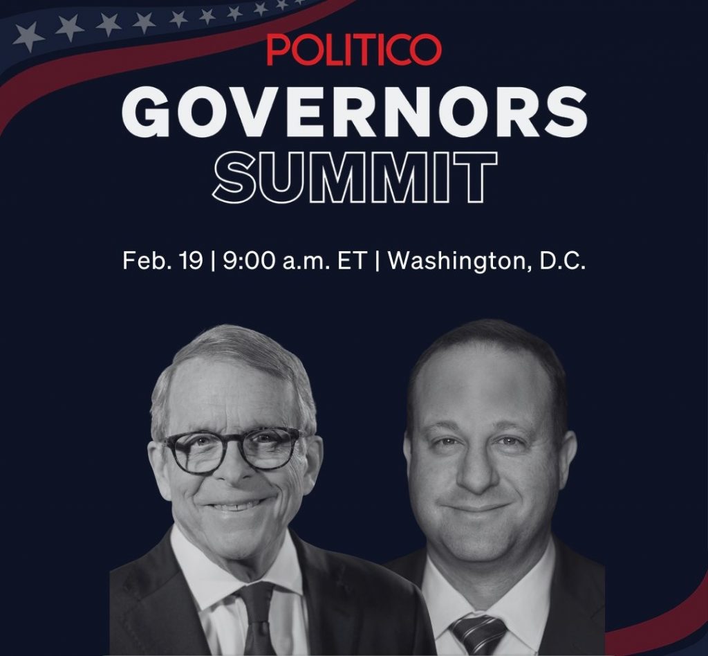 Gov. Mike DeWine to Join POLITICO Governors Summit on Health Care, Housing