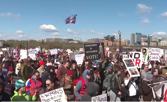 ‘No Kings’ Protests Spread across U.S. as DHS Funding Dispute Continues