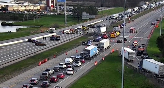 I-71 Shut Down following Fiery Crash in Delaware County